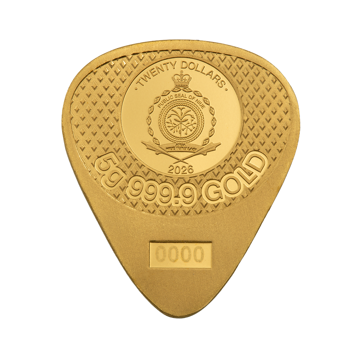 Fender Telecaster 75th Anniversary - 5g Pure Gold Guitar Pick