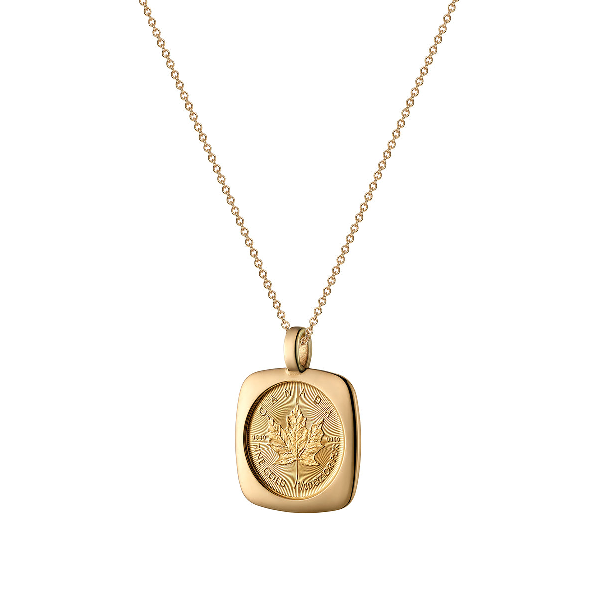 2026 Pure Gold Maple Leaf with 18kt Pendant