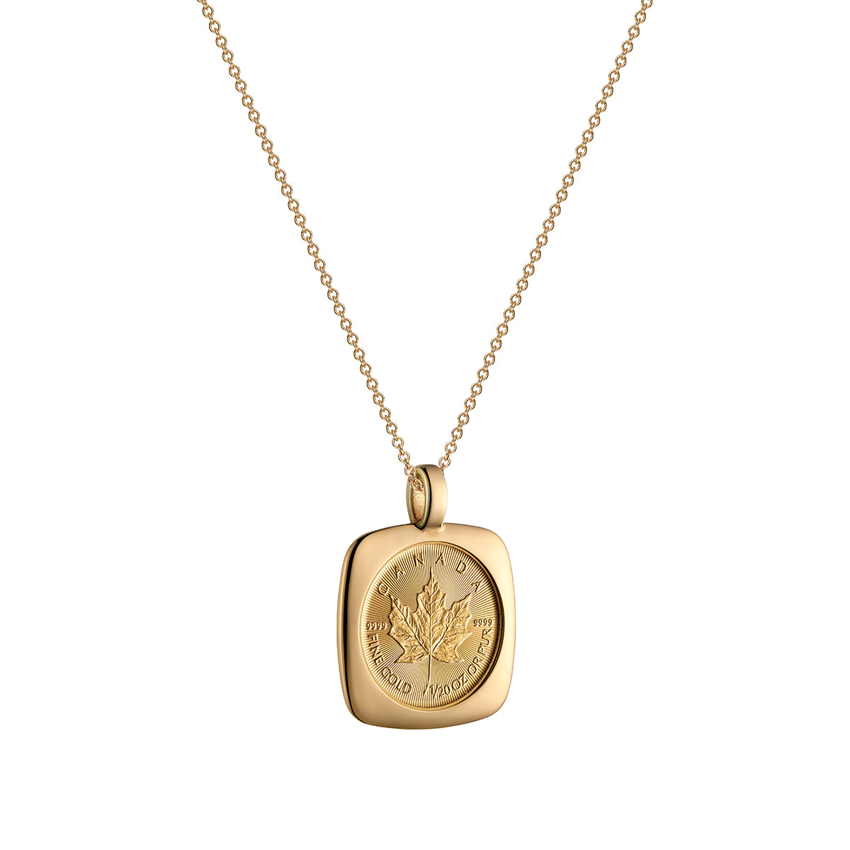 2026 Pure Gold Maple Leaf with 18kt Pendant