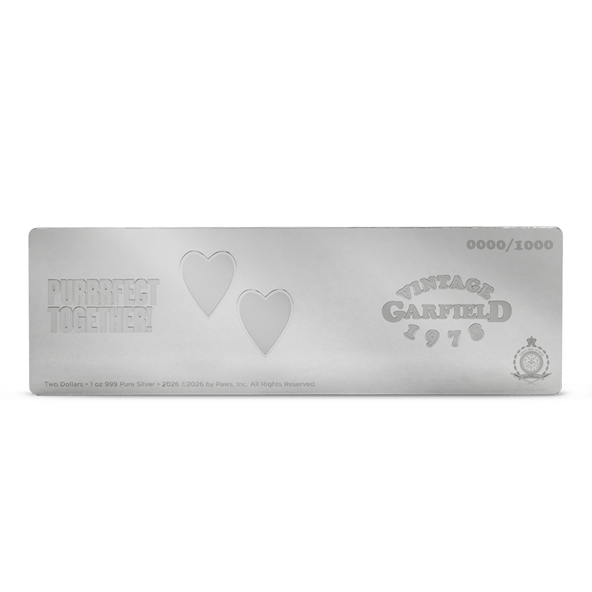 2026 $2 Garfield & Arlene - Pure Silver Coin