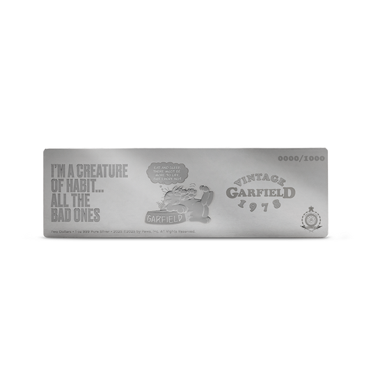 2025 $2 Garfield First Ever - Pure Silver Coin