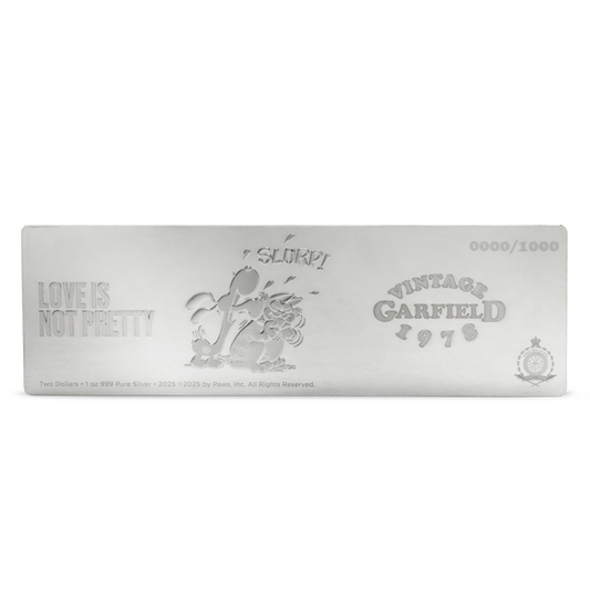 2025 $2 Garfield & Odie - Pure Silver Coin