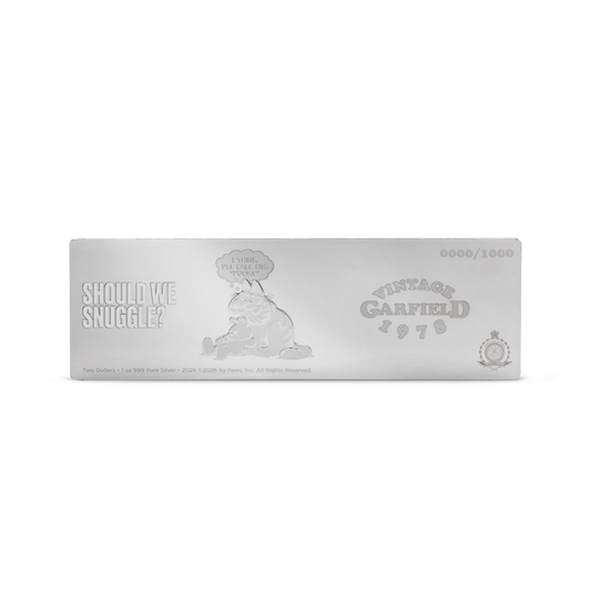 2026 $2 Garfield & Pooky - Pure Silver Coin