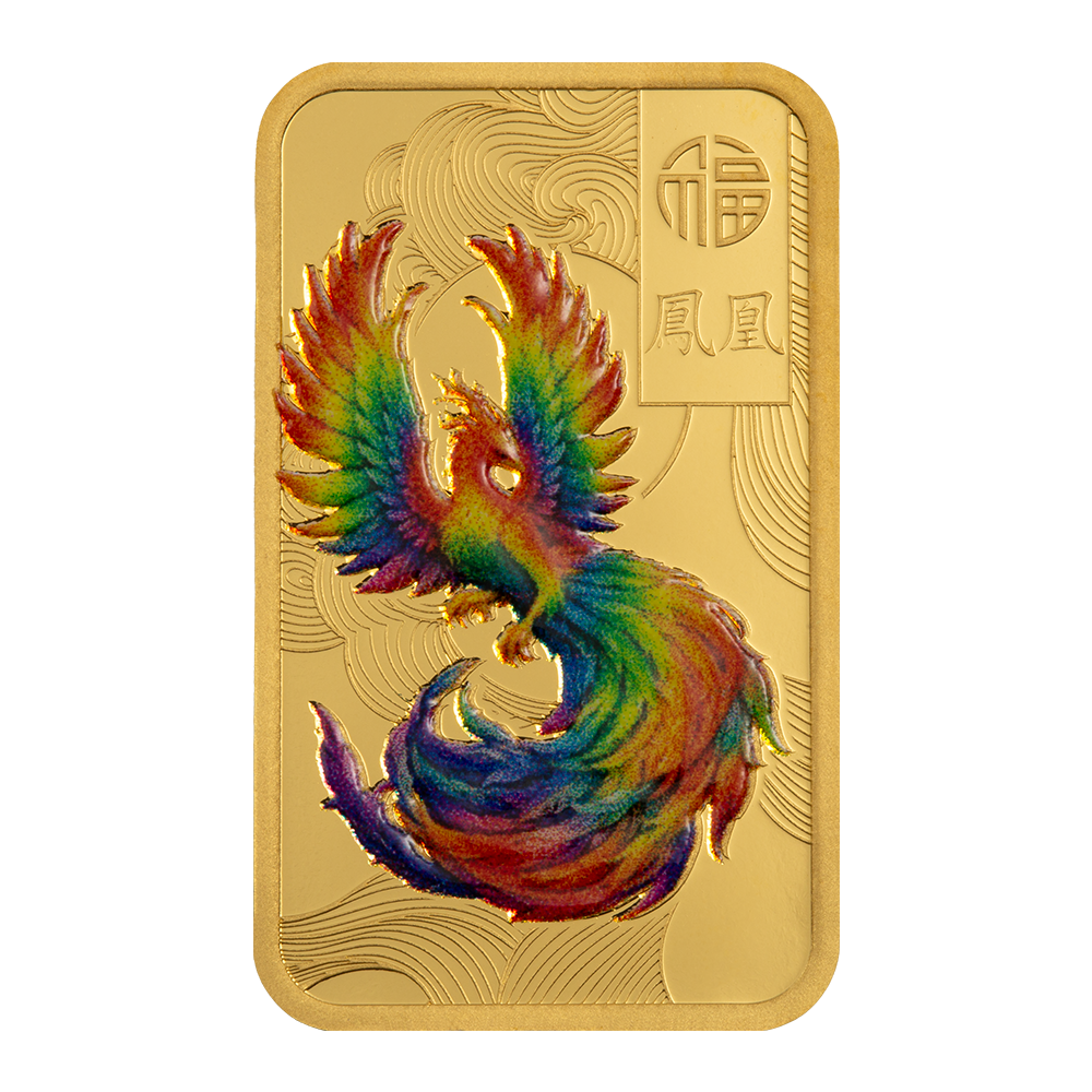 Good Luck Phoenix - 10g Pure Gold Bar