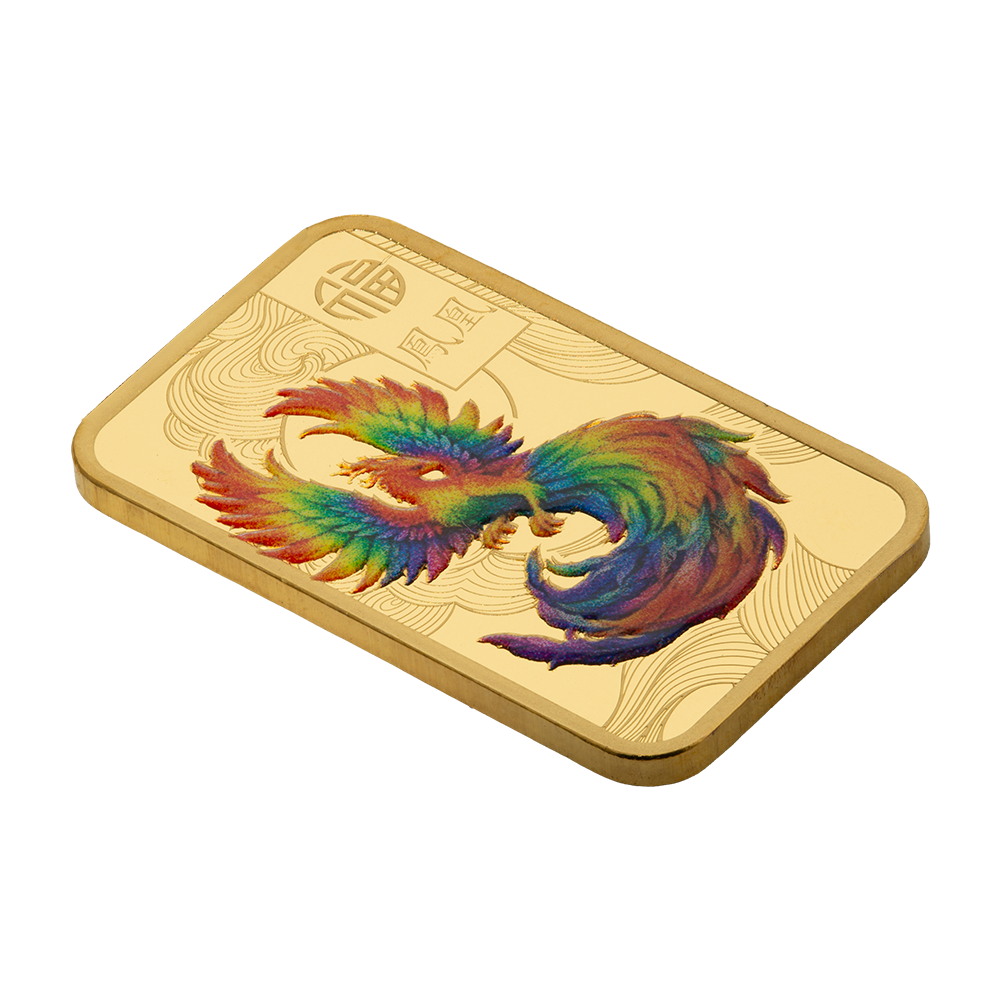 Good Luck Phoenix - 10g Pure Gold Bar