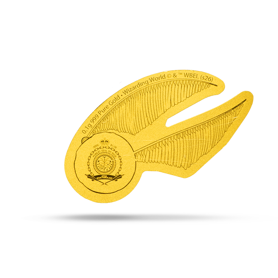 2026 $1 Harry Potter 25 Years of Magic: The Golden Snitch - Pure Gold Coin
