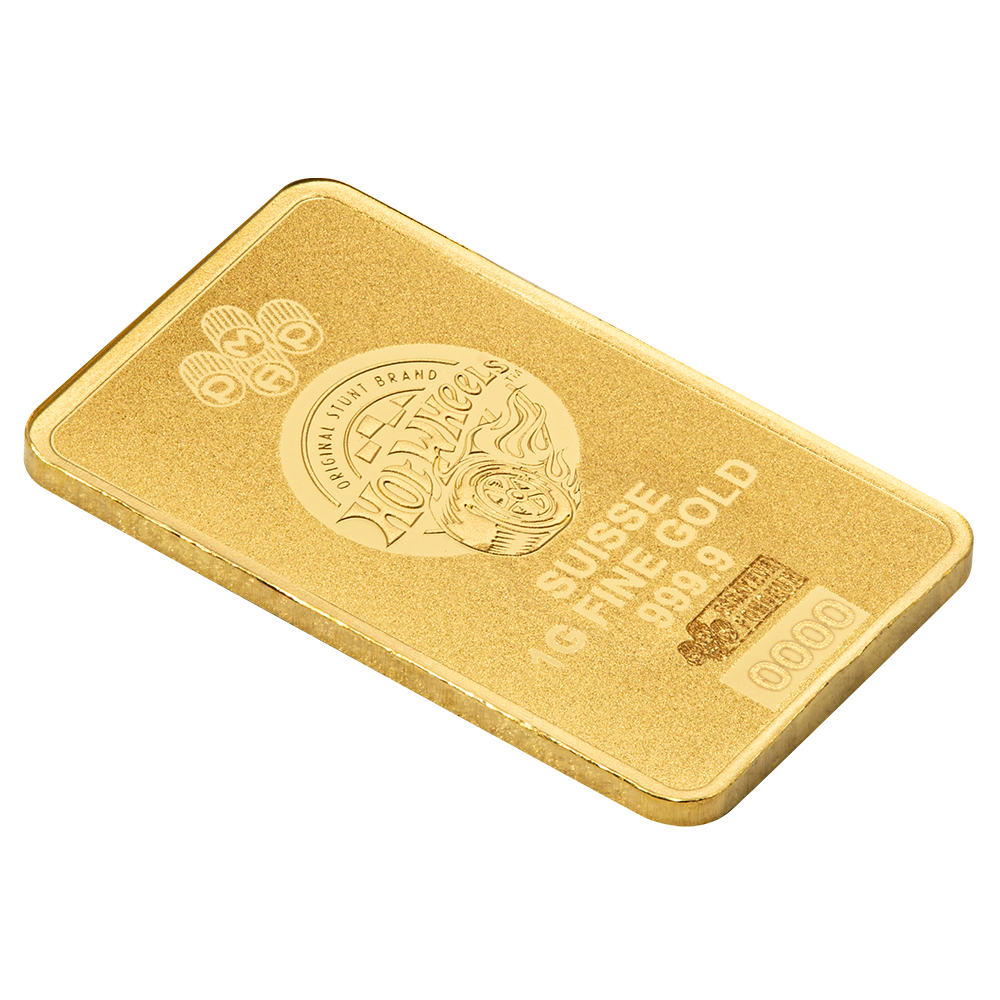 Hot Wheels™ Race to Win 1g Pure Gold Bar