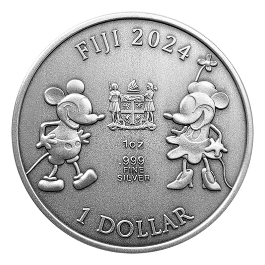 2024 $1 Steamboat Willie - Pure Silver Coin