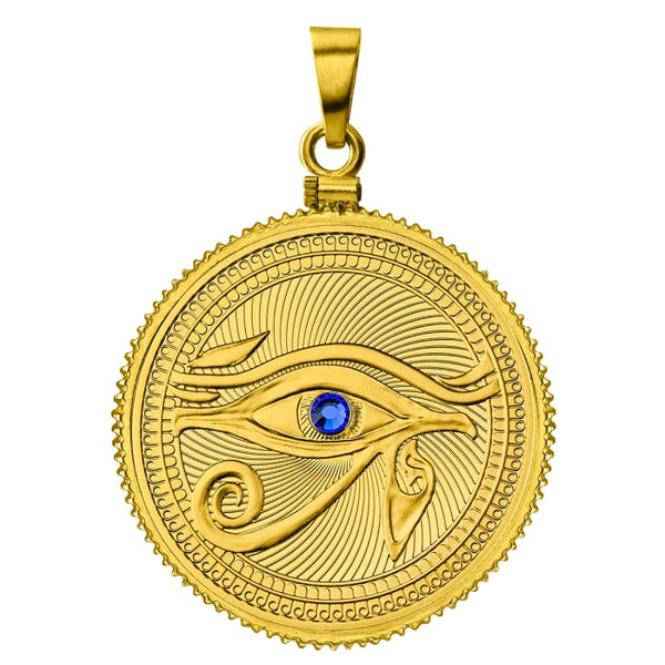 2024 $1 Eye of Horus - 10g .999 Silver Gold-Plated Proof Coin Pendant