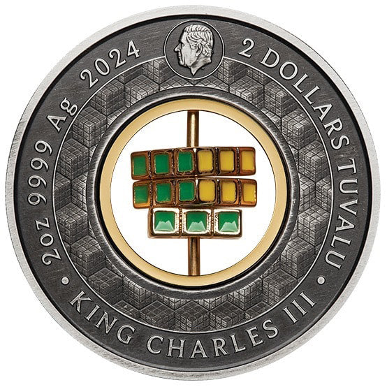 2024 $2 Rubik’s™ Cube 50th Anniversary - Pure Silver Coin