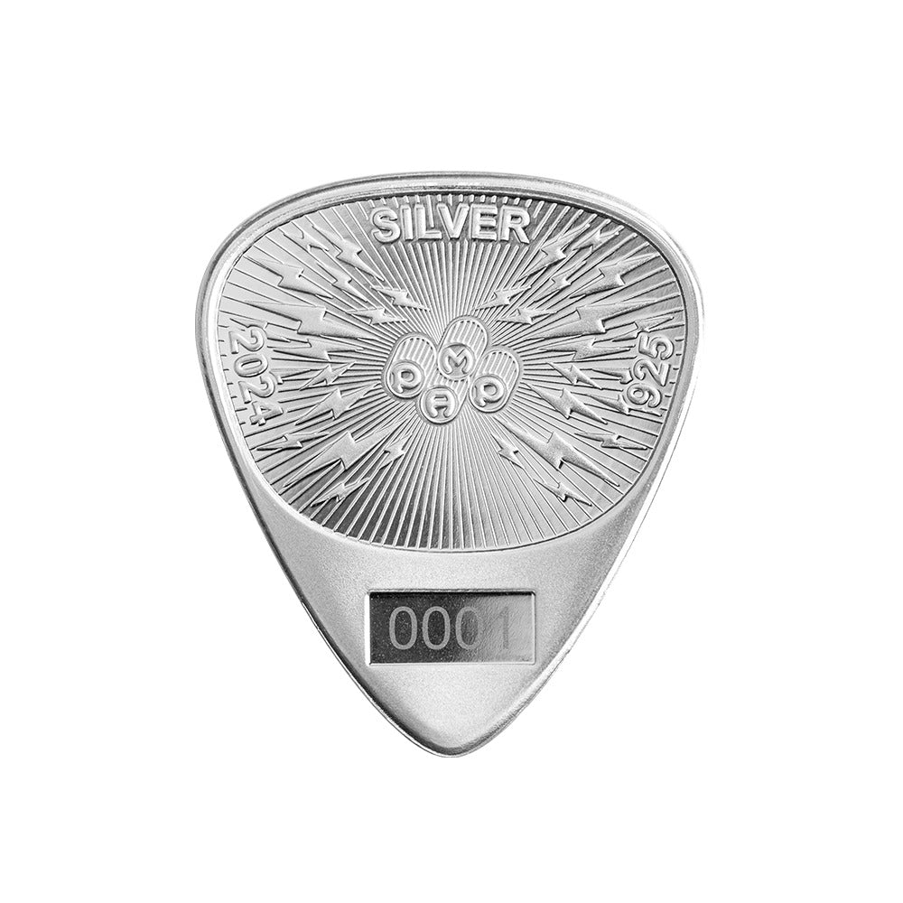 2024 Fender 70th Anniversary of the Stratocaster Sterling Silver Guitar Pick