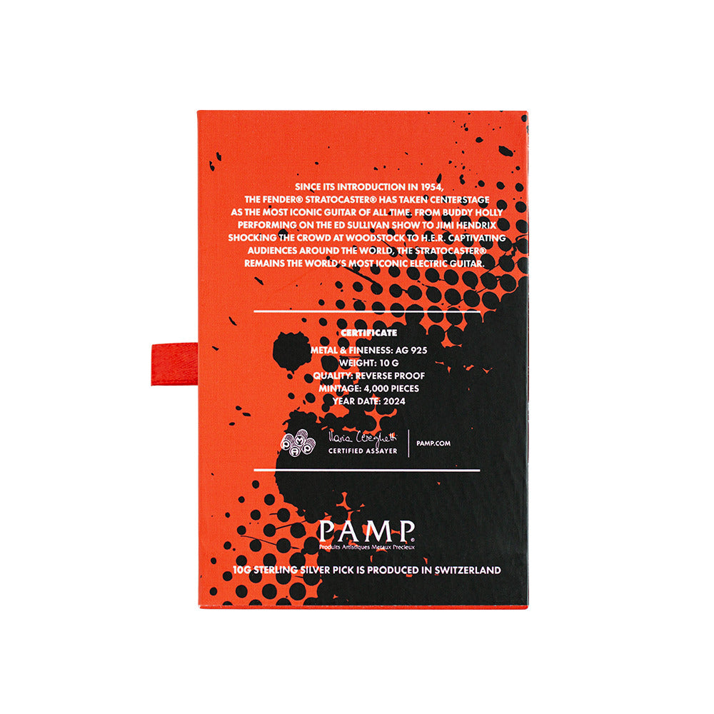 2024 Fender 70th Anniversary of the Stratocaster Sterling Silver Guitar Pick