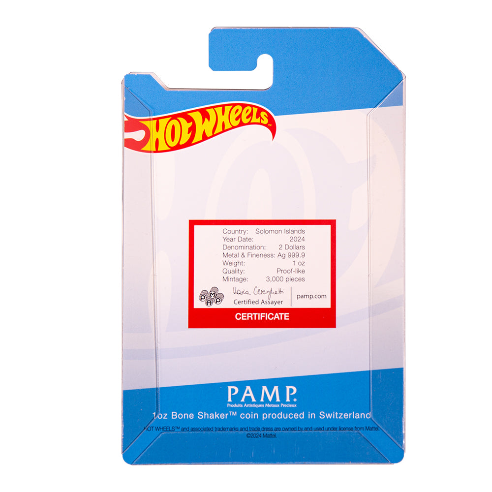 2024 $2 Hot Wheels: Bone Shaker - Pure Silver Coin