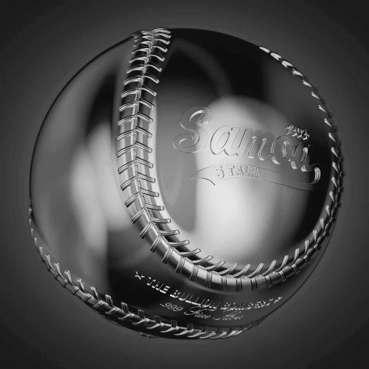 2025 5 Tala 3D Baseball – Pure Silver Coin