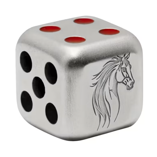 2026 $1 Lunar Horse - Pure Silver Antique Dice Coin