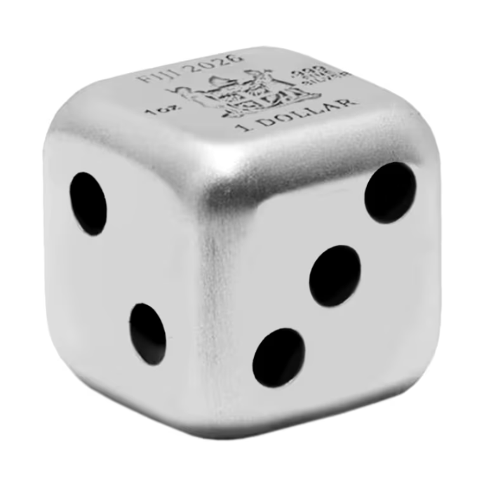 2026 $1 Lunar Horse - Pure Silver Antique Dice Coin