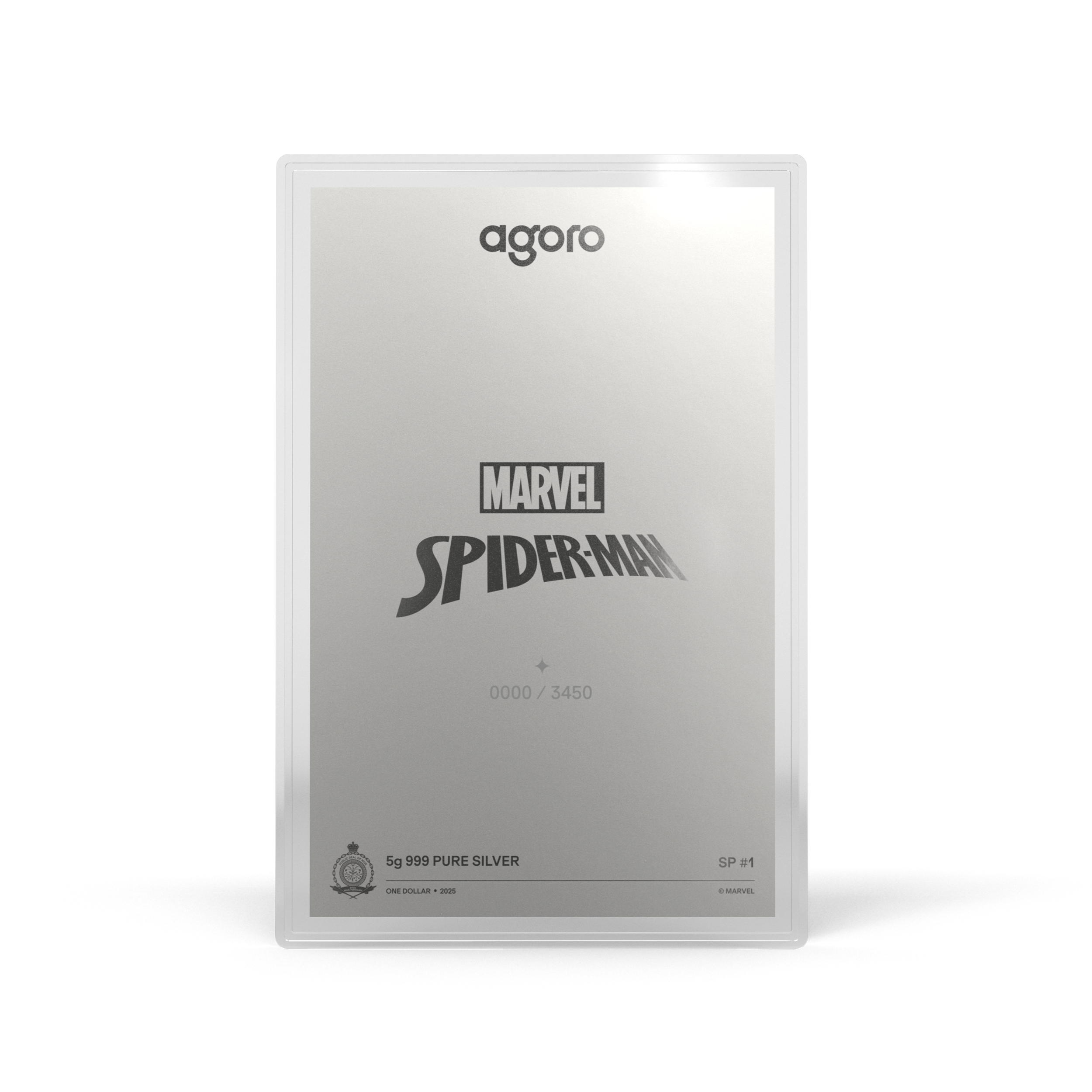 2025 $1 Marvel Spiderman - Pure Silver Foil Blind Box