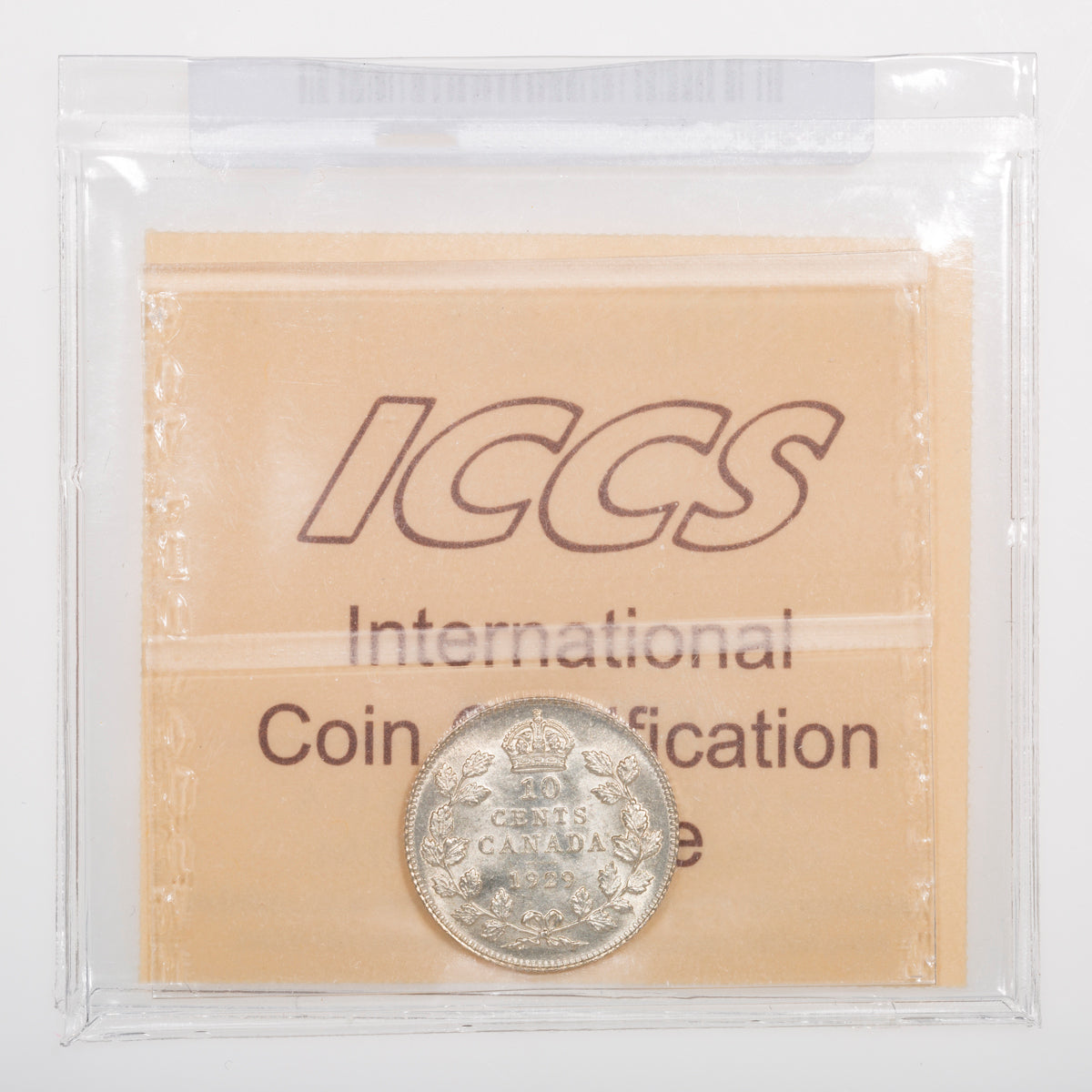 10 Cent 1929 ICCS MS-63