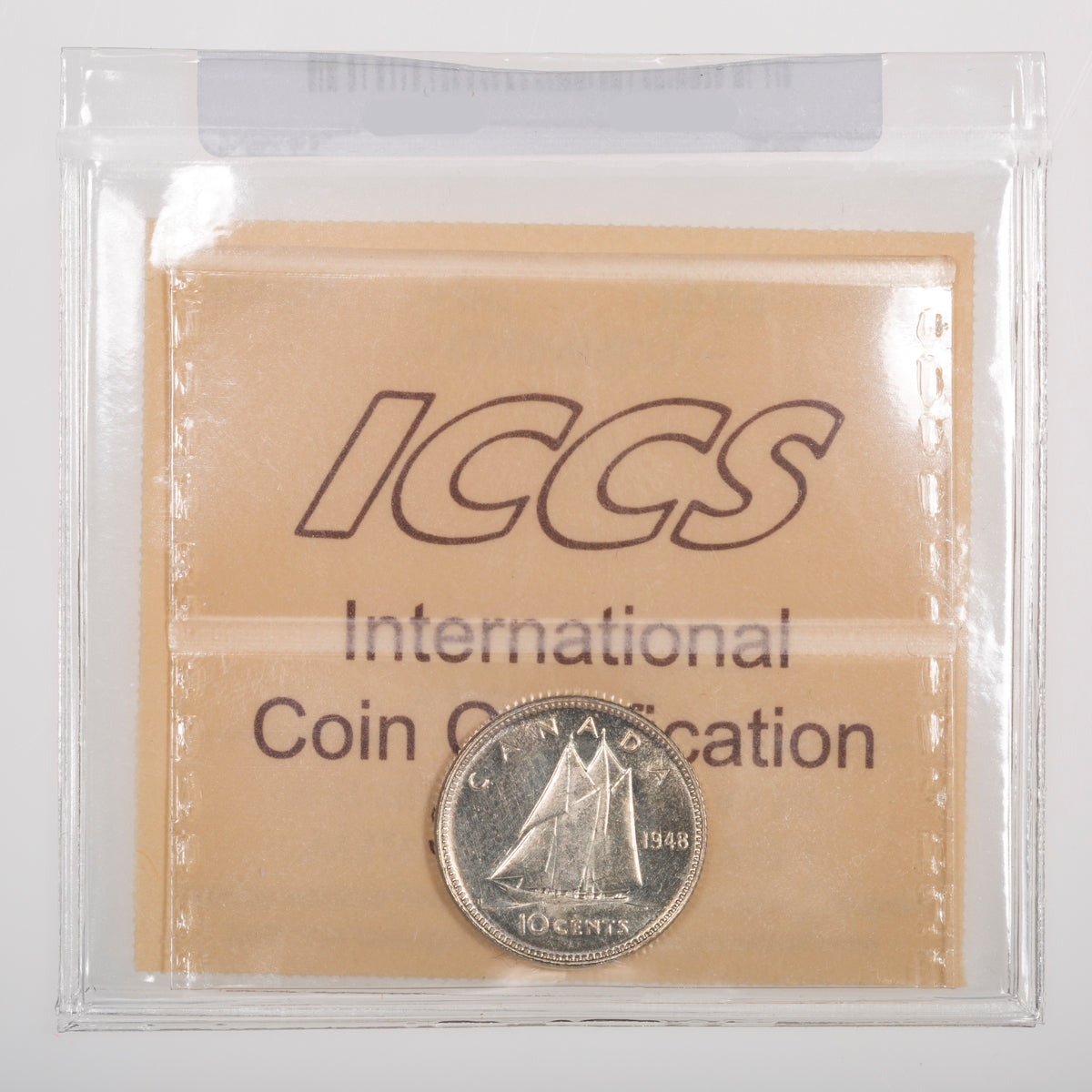 10 Cent 1948 ICCS MS-60