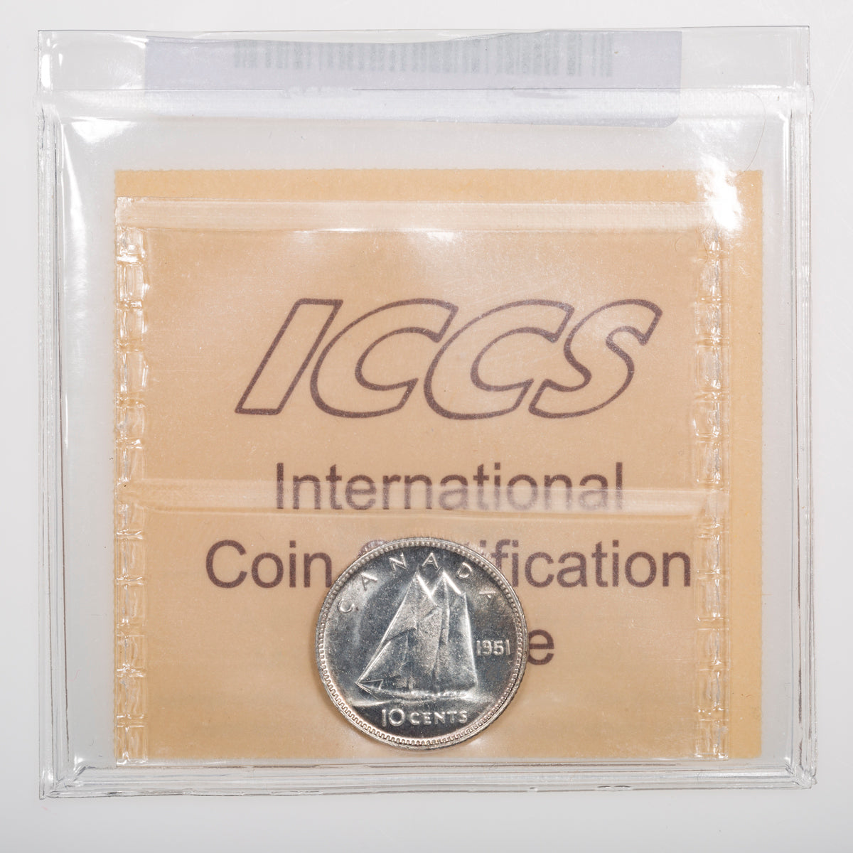 10 Cent 1951 ICCS MS-63