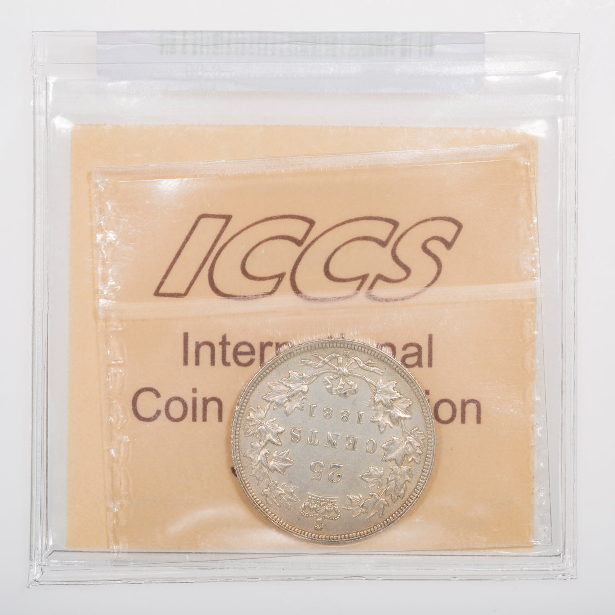 25 Cent 1881H ICCS EF-40