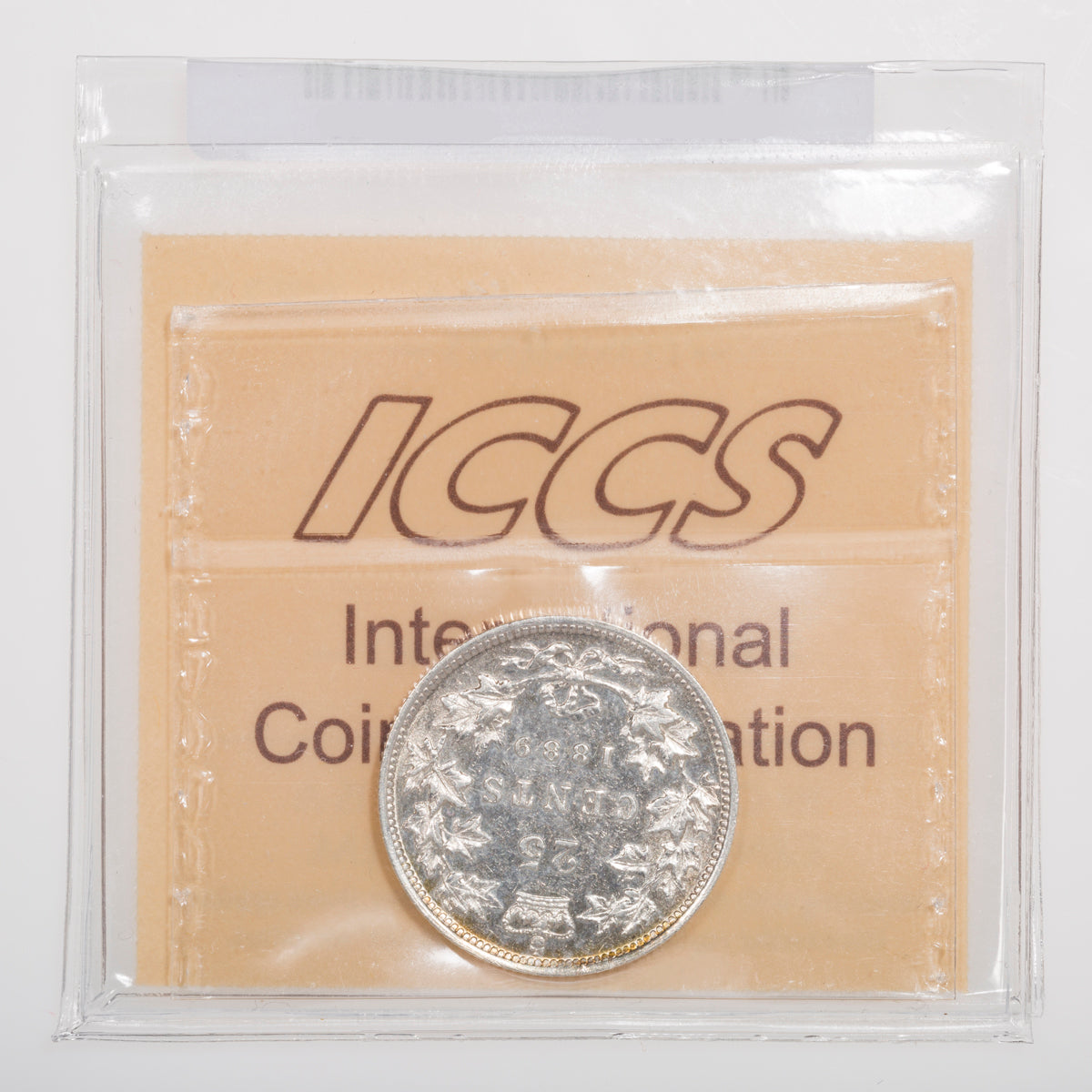 25 Cent 1889 Closed 9 ICCS VF-30
