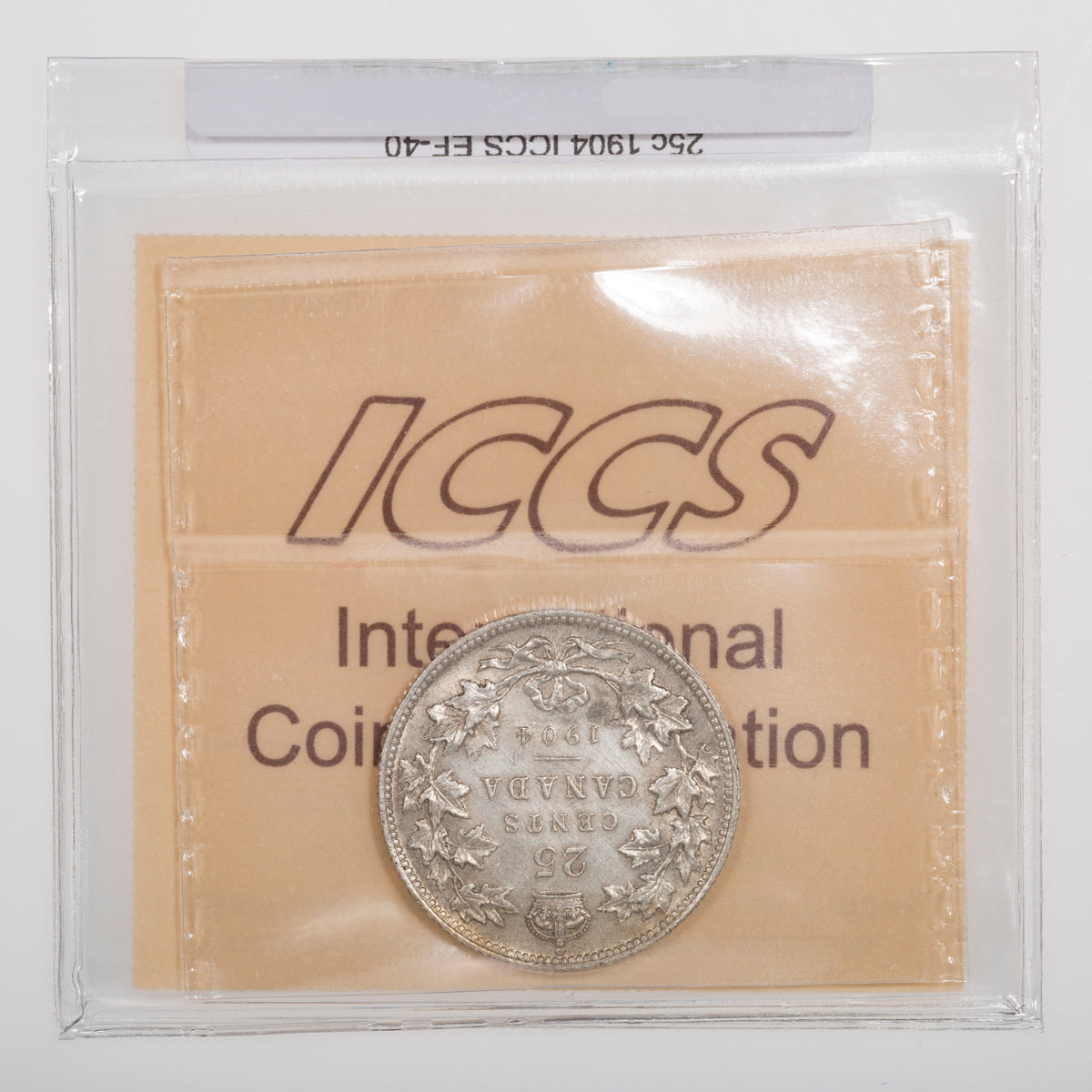 25 Cent 1904 ICCS EF-40