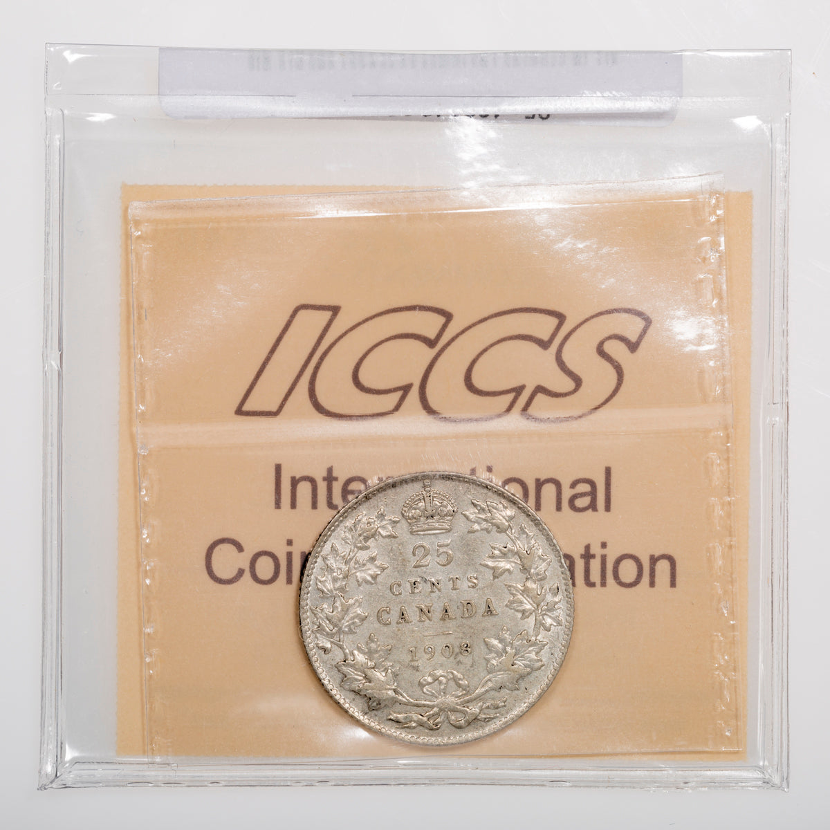 25 Cent 1908 ICCS EF-40