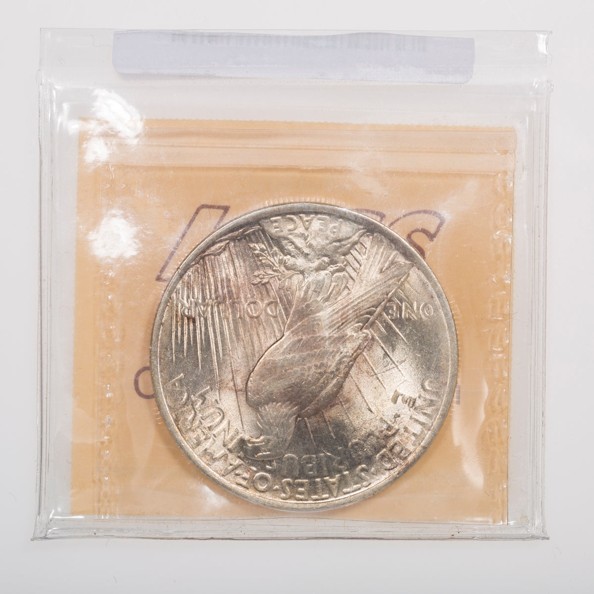 US $1 Peace 1923 ICCS MS-65