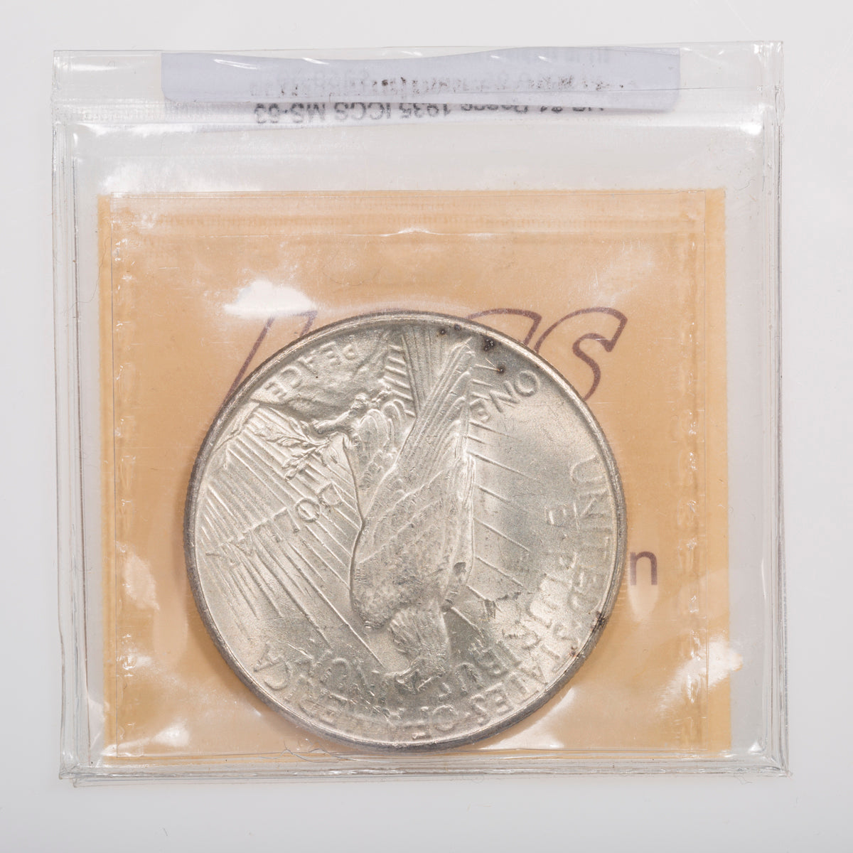 US $1 Peace 1935 ICCS MS-63