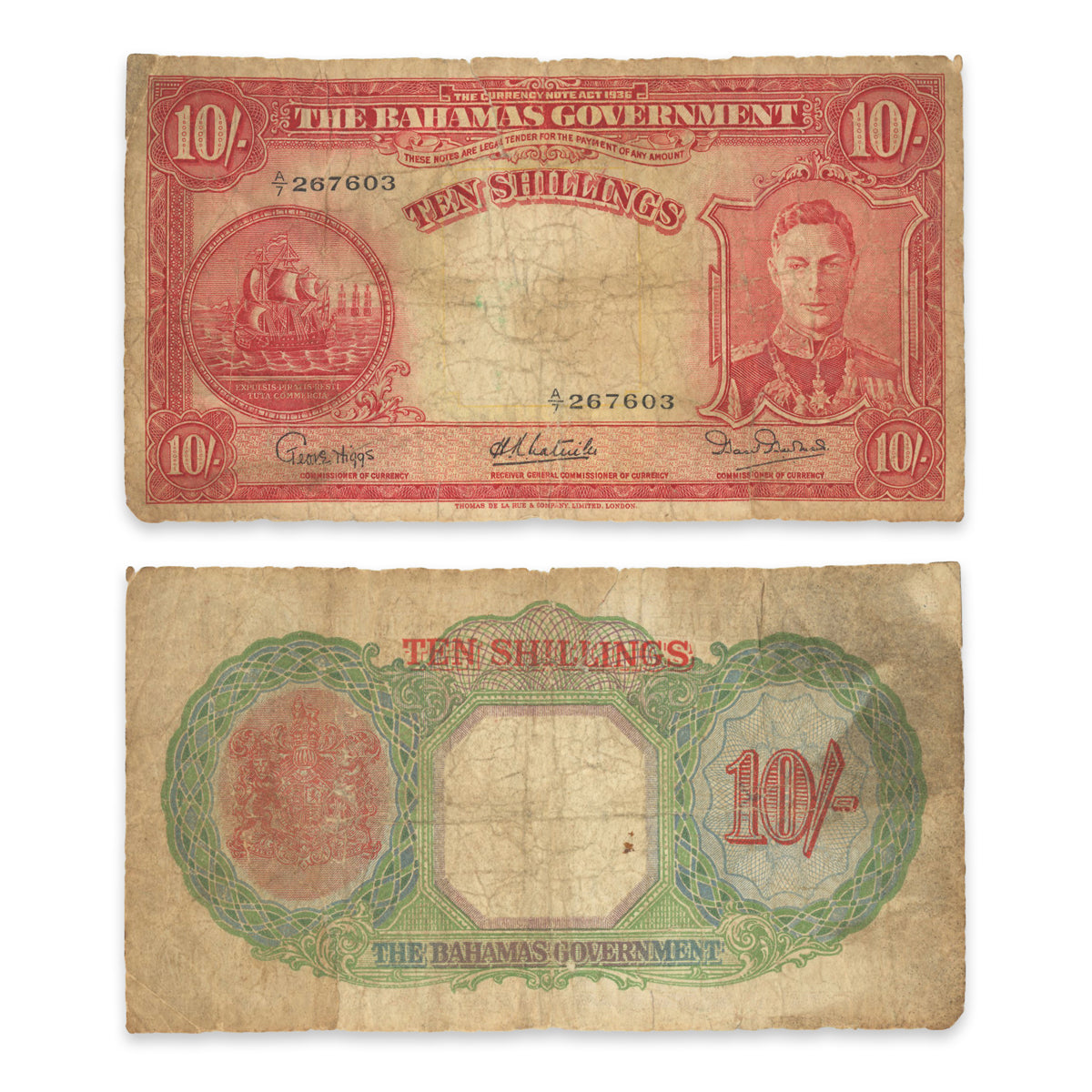 Bahamas 1 Pound 1936 P# 11e VG-8