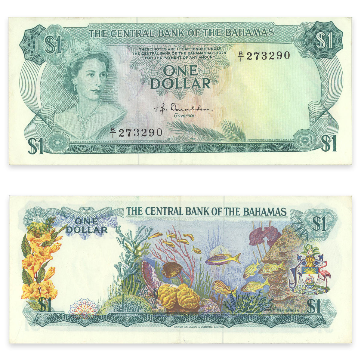 Bahamas 1 Dollar 1974 P# 35a EF-40