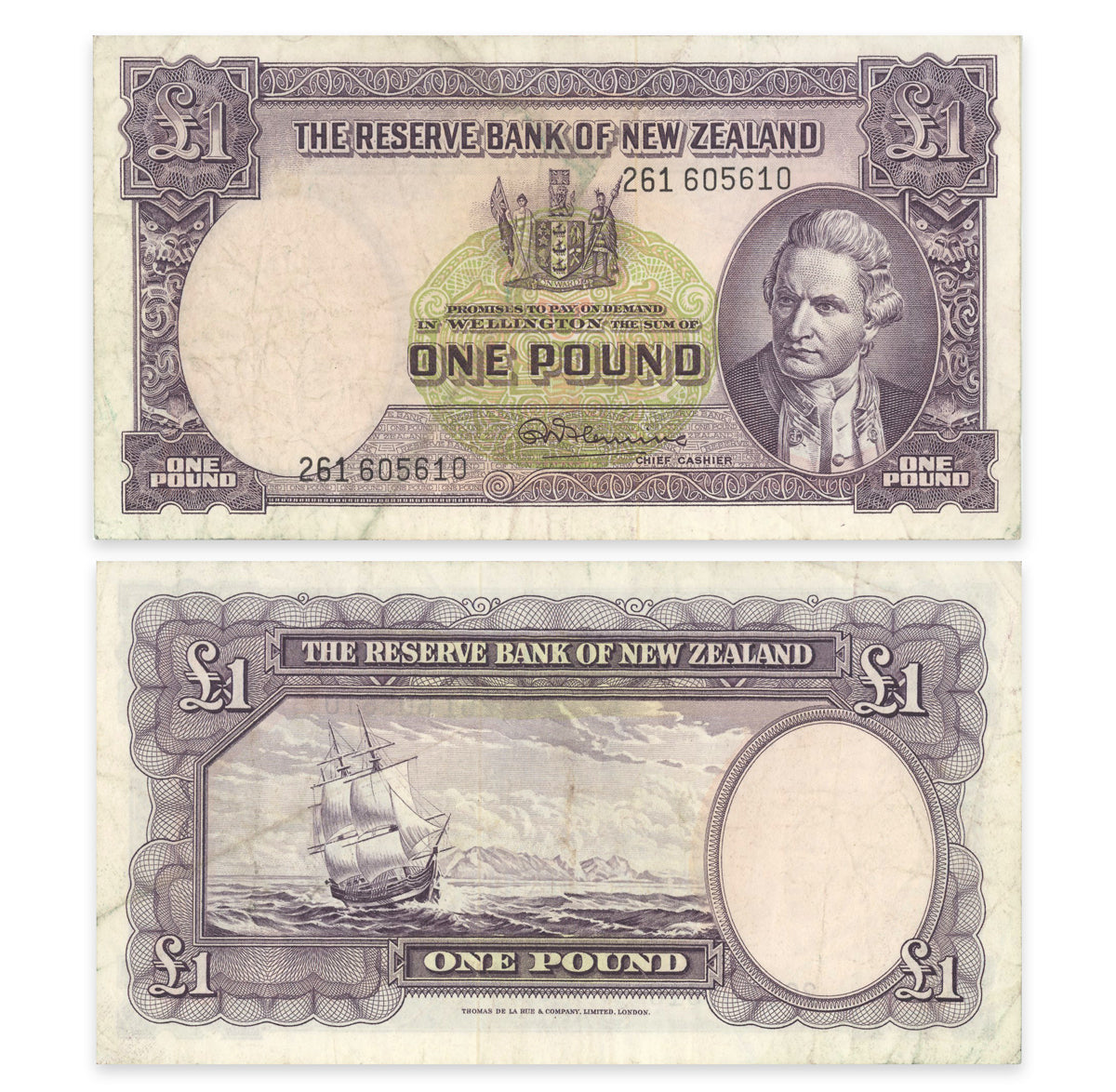 New Zealand 1 Pound 1960 P# 159d VF-20