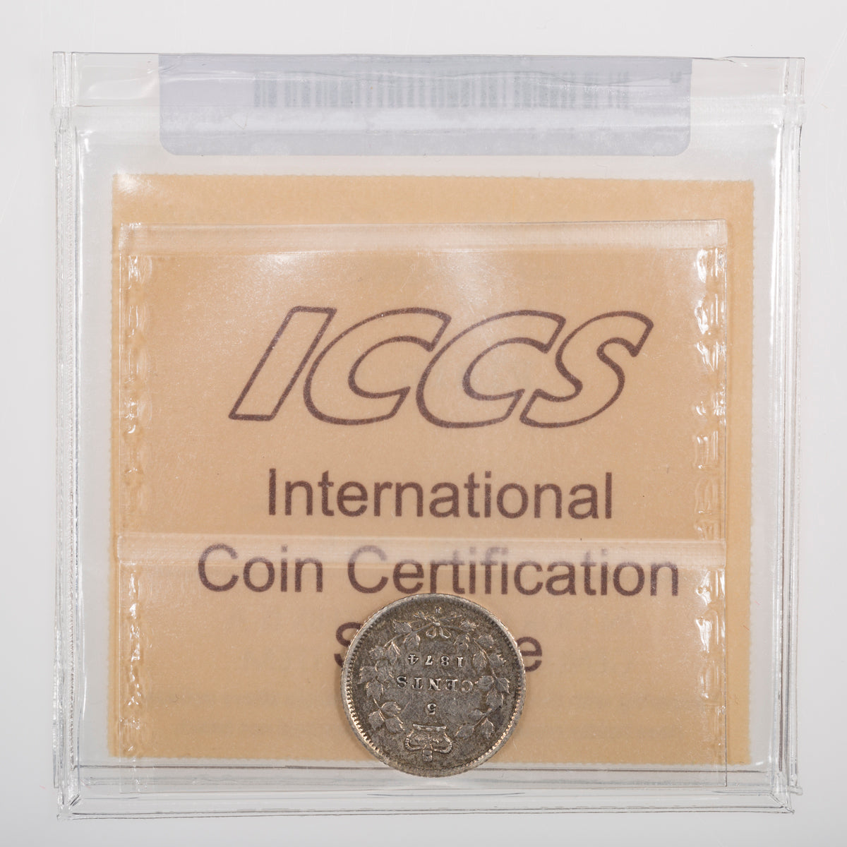 5 Cent 1874H Plain 4 ICCS VF-30