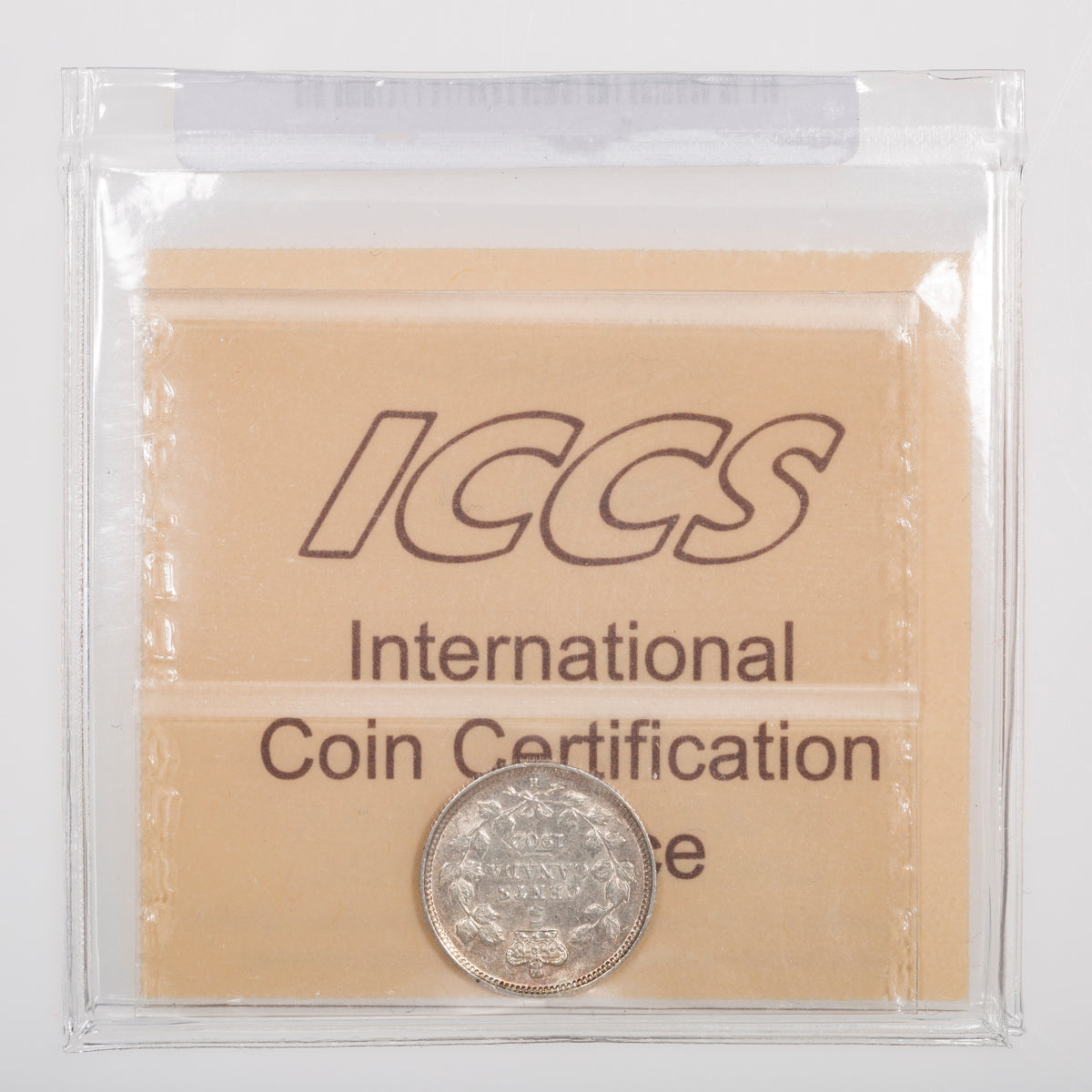 5 Cent 1902H Small H ICCS EF-40