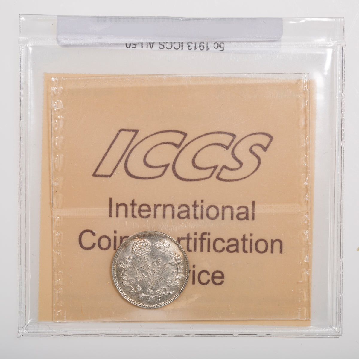5 Cent 1913 ICCS AU-50