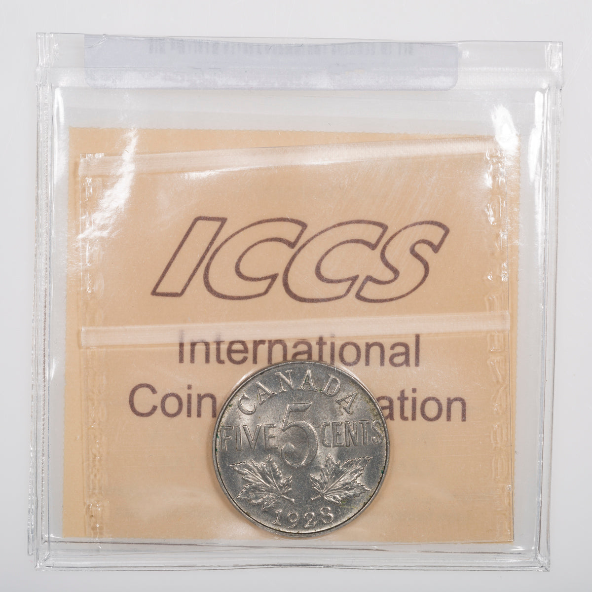 5 Cent 1928 ICCS MS-63