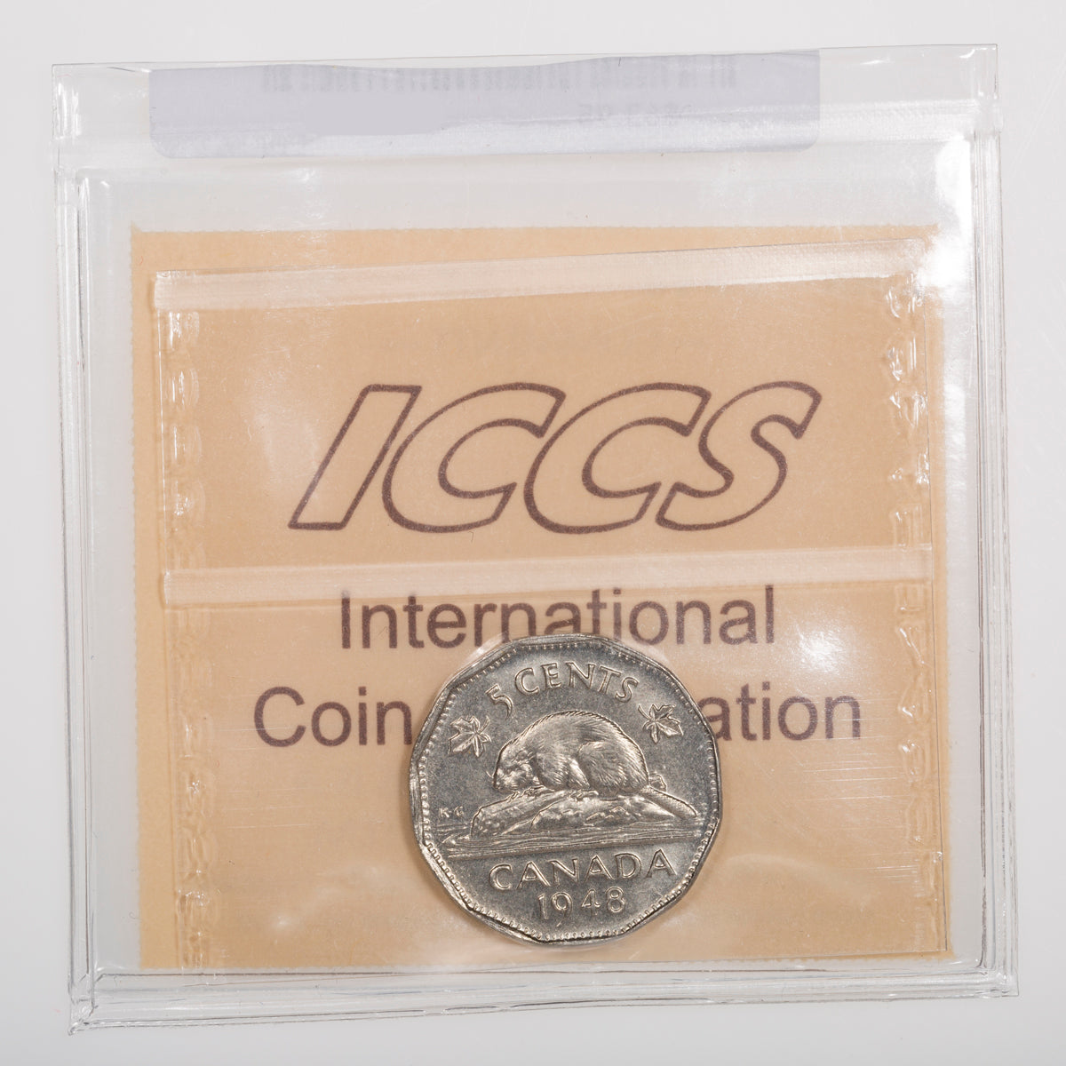5 Cent 1948 ICCS MS-64