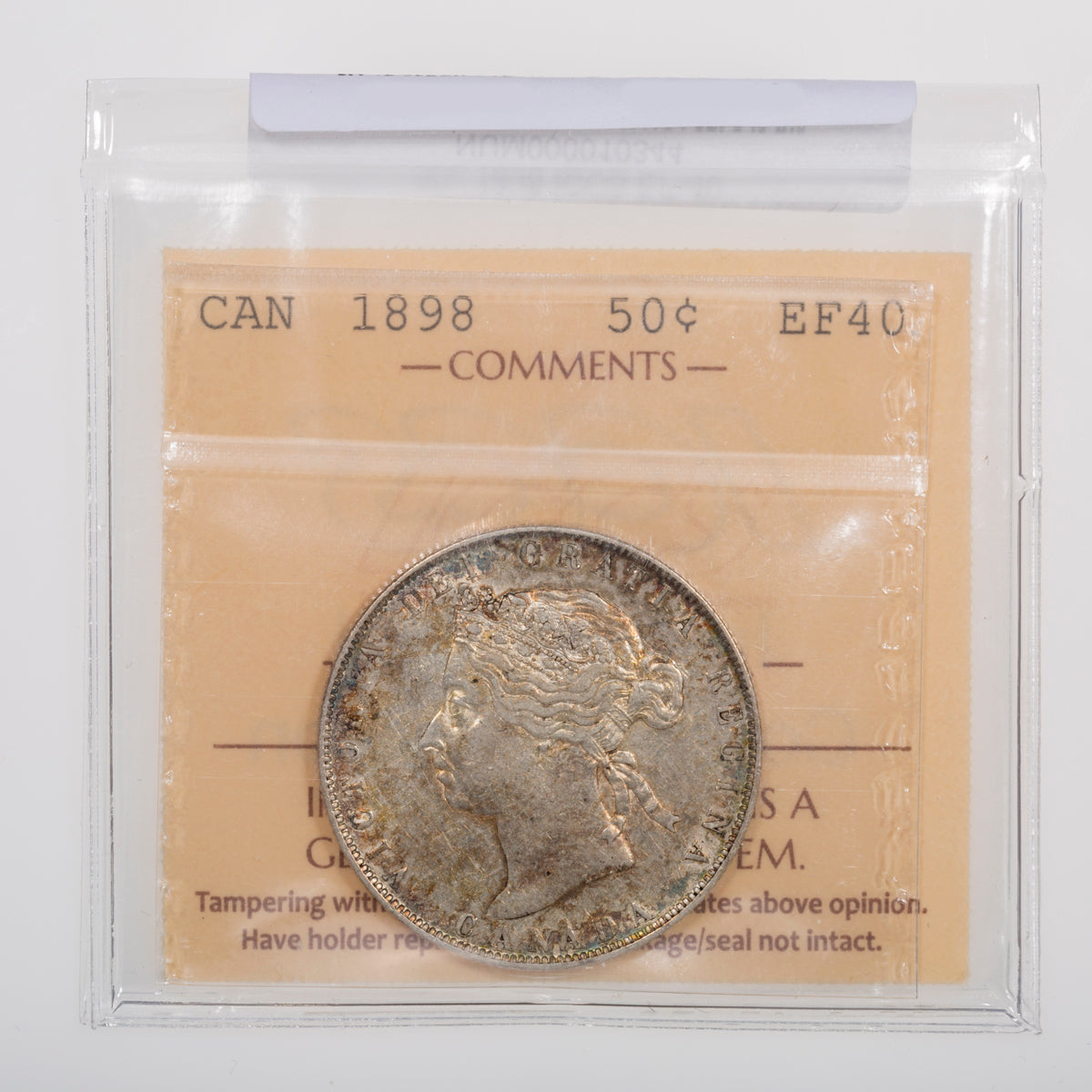 50 Cent 1898 ICCS EF-40