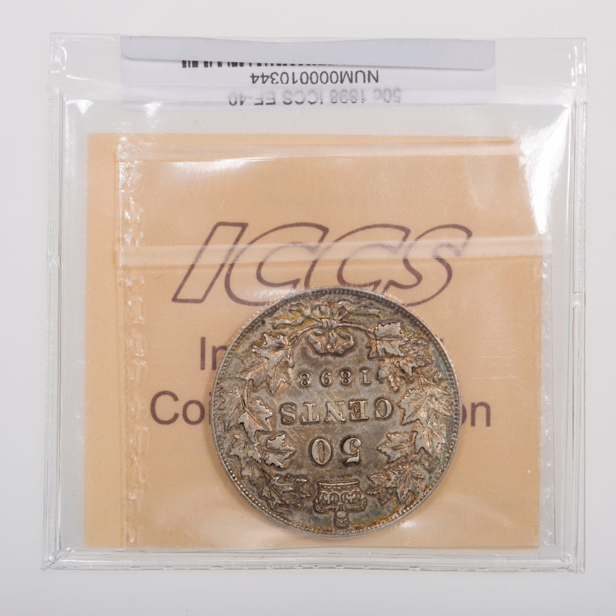 50 Cent 1898 ICCS EF-40