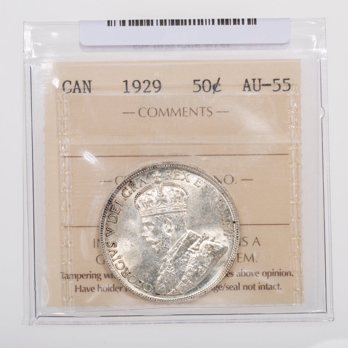 50 Cent 1929 ICCS AU-55