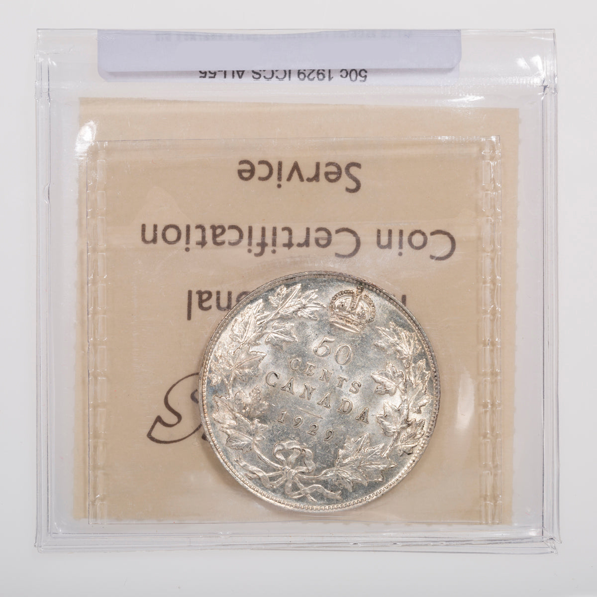 50 Cent 1929 ICCS AU-55