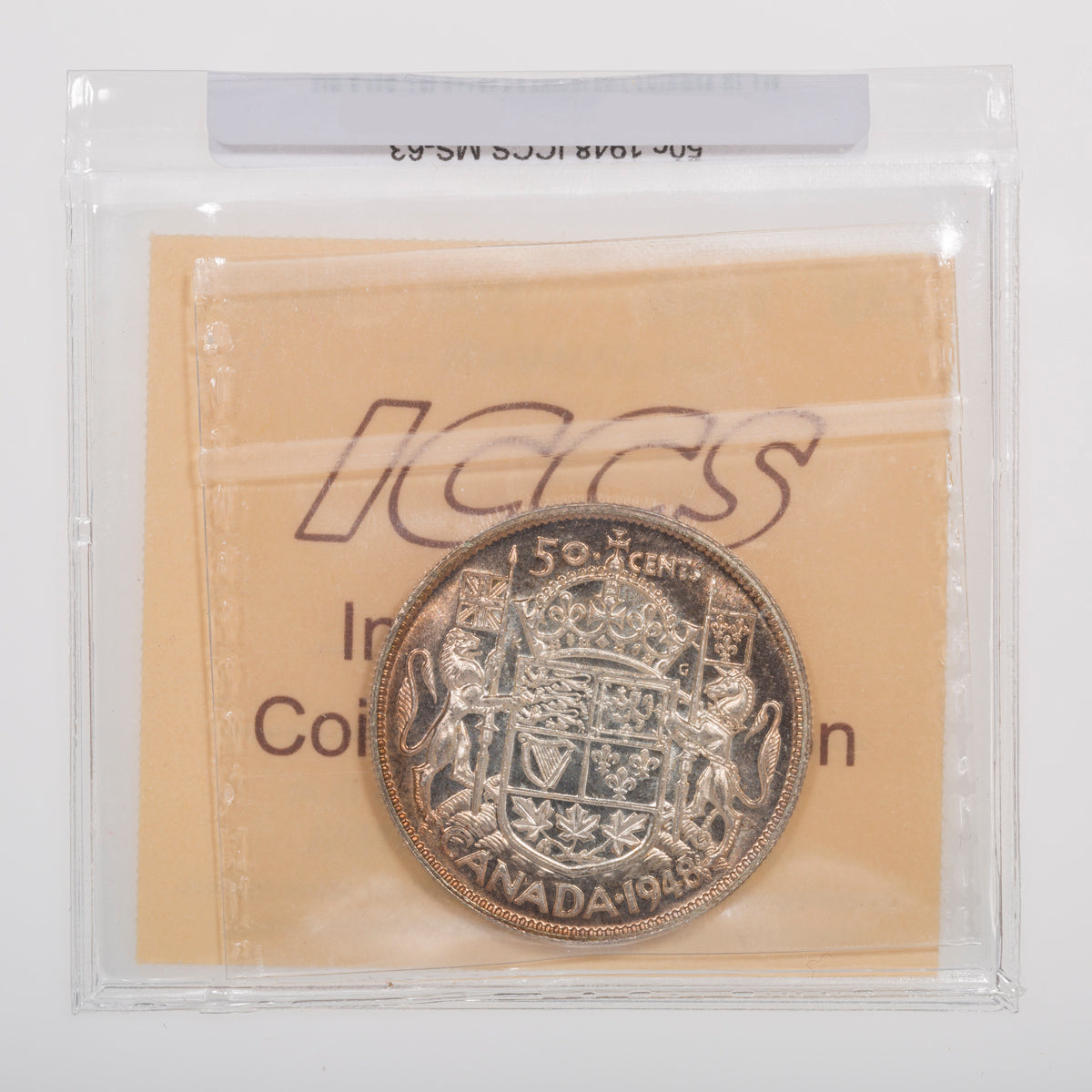 50 Cent 1948 ICCS MS-63