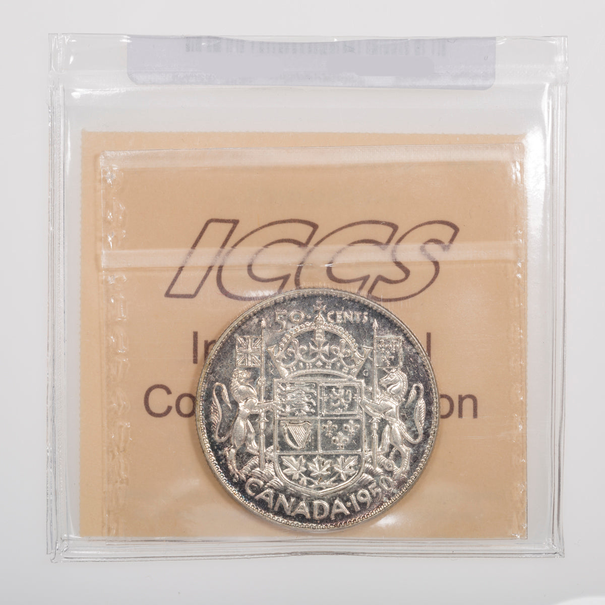 50 Cent 1950 No Design ICCS AU-50