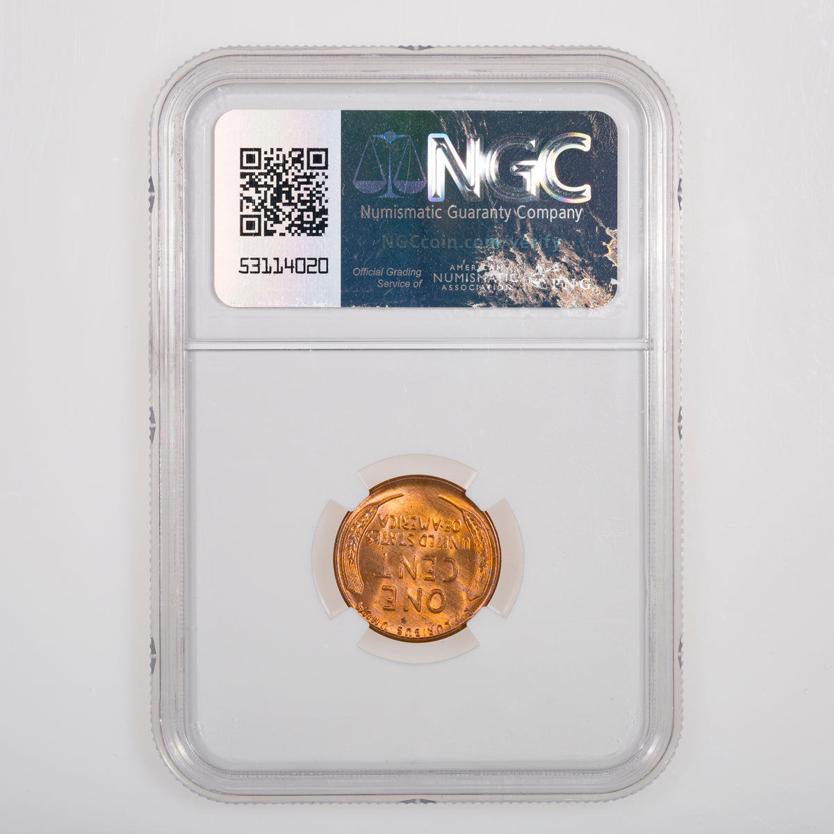 US 1 Cent Wheat 1956 NGC MS-66 RD