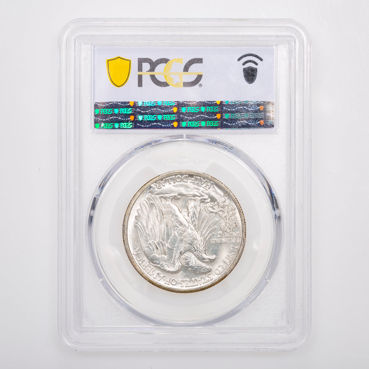 US 50 Cent Walking Liberty 1941S FS-901 Missing Wing Feathers PCGS MS-64