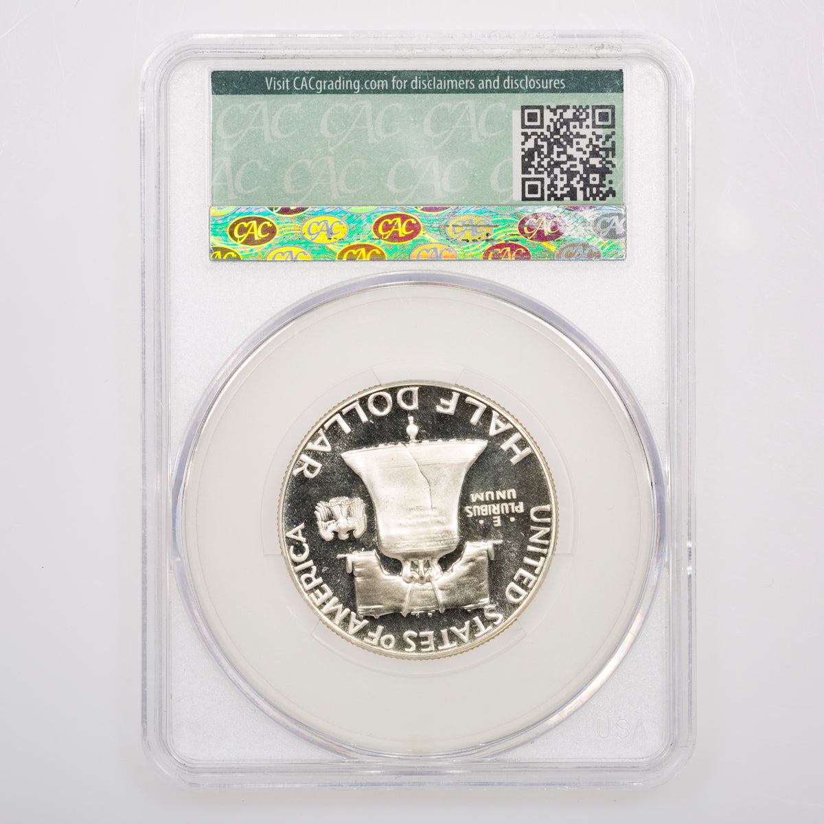 US 50 Cent Franklin 1956 Type 2 CAC PR-67 CAM