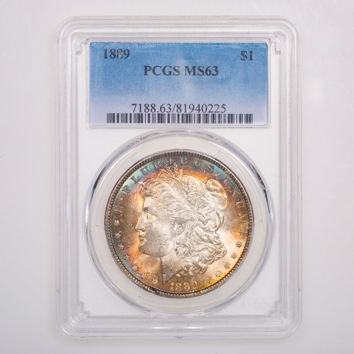 US $1 Morgan 1889 VAM-29 Doubled Right Wreath PCGS MS-63
