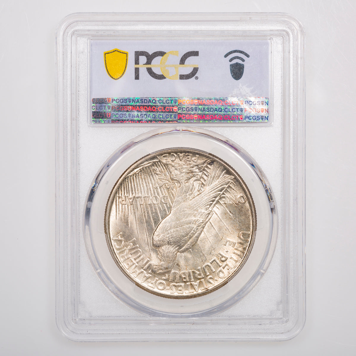 US $1 Peace 1921 High Relief PCGS AU-58