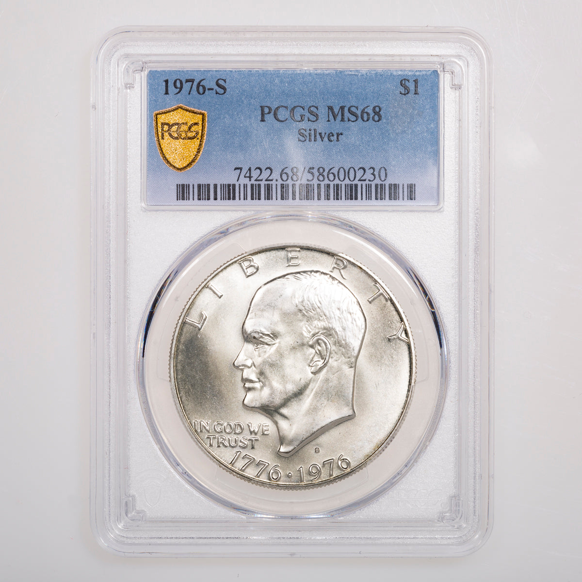 US $1 Eisenhower 1976S Silver NGC MS-68